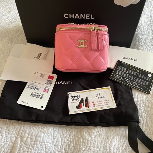 NEW Chanel Trendy Classic Vanity Pink Gold 20A - Picture 6 of 10